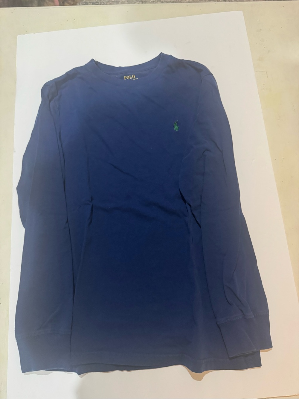 Polo by Ralph Lauren Boys Long-Sleeve Crew Neck Shirt - Navy